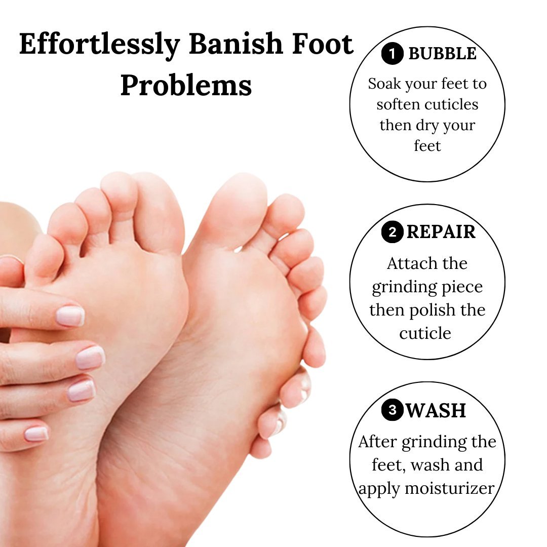 Really beautiful and smooth feet with steps on how to properly use  callus remover.